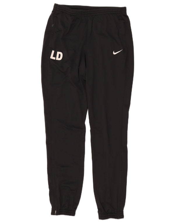 NIKE Herre Dri Fit grafisk træningsdragt Bukser Joggers Lille sort polyester