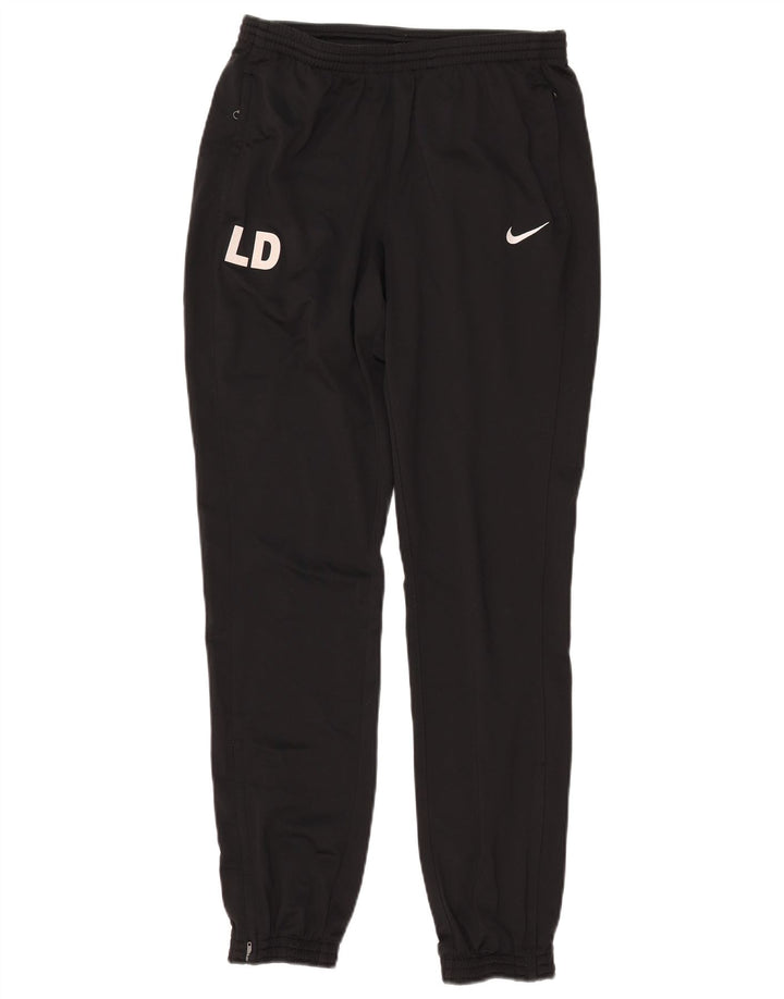 NIKE Herre Dri Fit grafisk træningsdragt Bukser Joggers Lille sort polyester