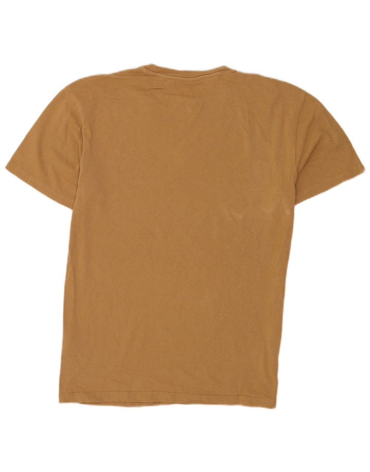 Tommy Hilfiger Herre T-Shirt Top Lille Brun Bomuld