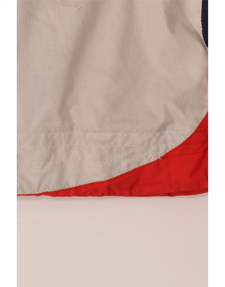 Weird Fish Dame hætte vindjakke UK 14 Large White Colourblock