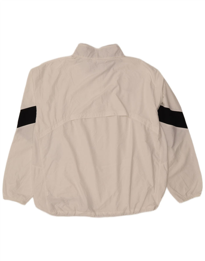 Nike Herre Storm-Fit Pullover Windbreaker Jacket UK 42 XL Hvid Colourblock