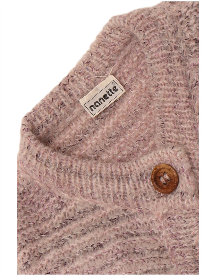 Nanette Dame Cardigan Sweater UK 16 Stor Pink Stribet