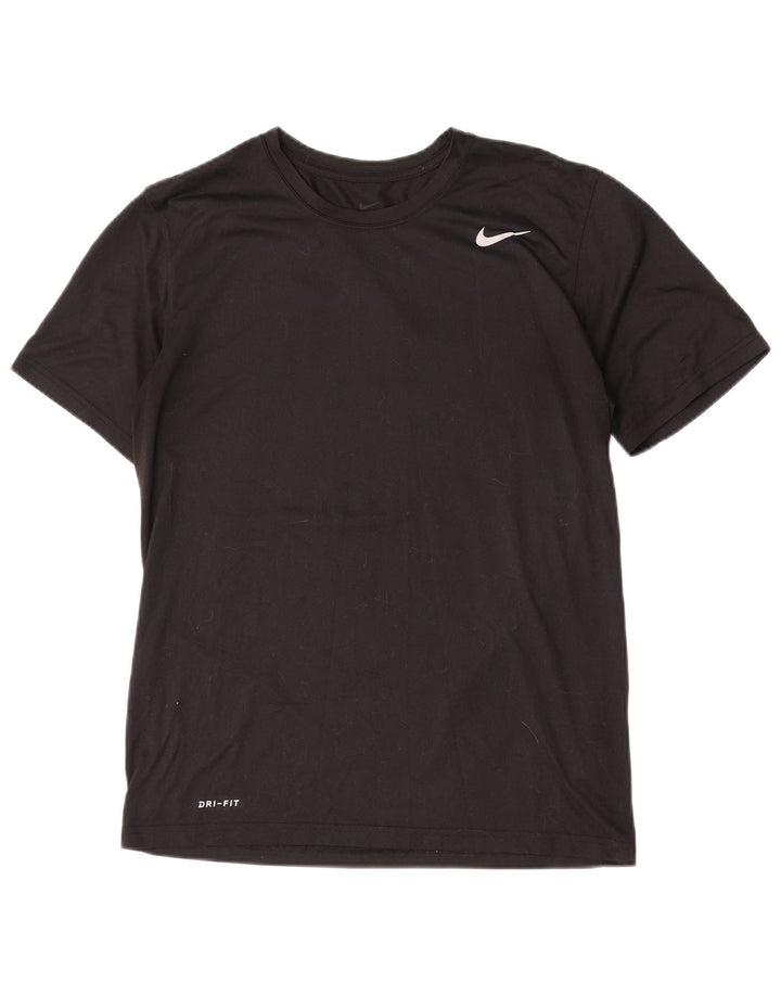Nike Herre Dri Fit T-Shirt Top Medium Sort Polyester