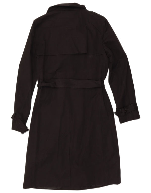 Marks & Spencer dobbeltradet trenchcoat til kvinder DK 10 Lille sort