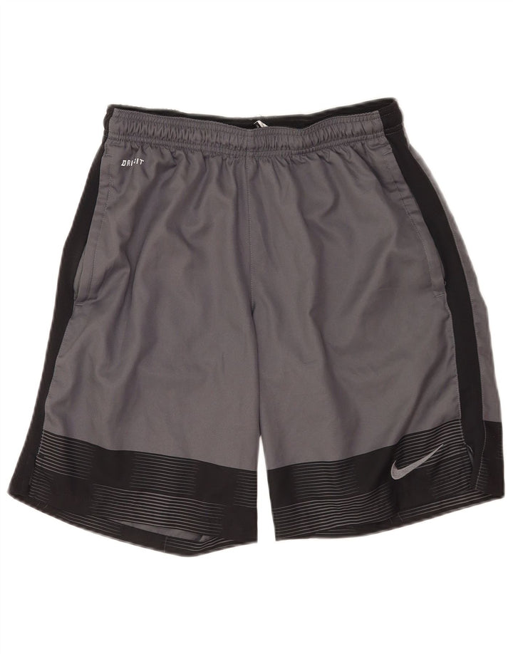 Nike Herre Dri Fit Sportshorts Medium Grey Colourblock Polyester
