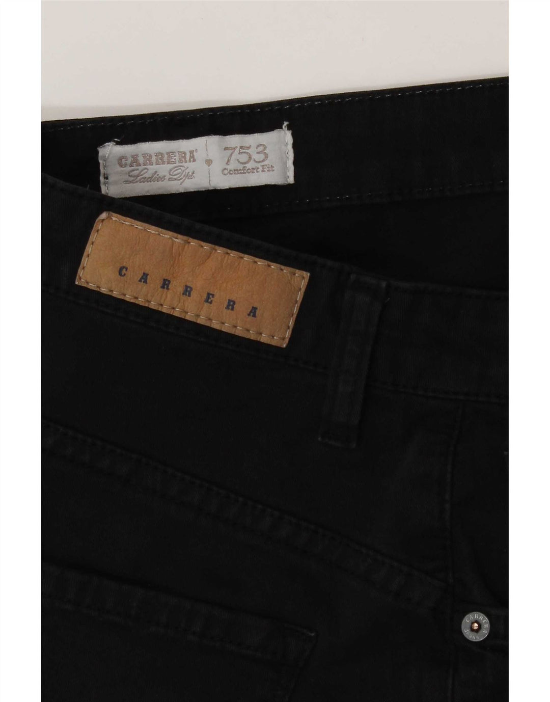 Carrera Womens Comfort Fit Straight Jeans W34 L31 Sort