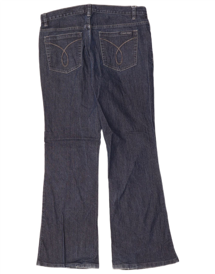 Calvin Klein Dame Bootcut Jeans US 12 Large W34 L31 Marineblå Bomuld