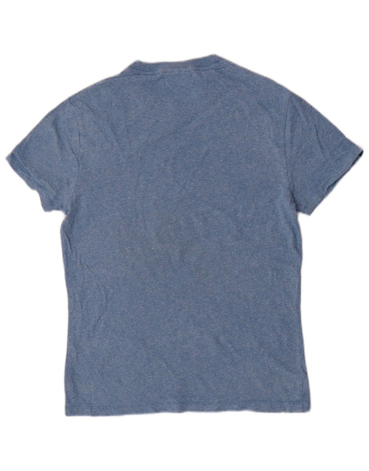 Superdry T-shirt top mellemblå bomuld