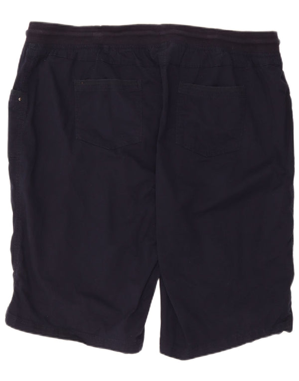 Marks & Spencer Womens Autograph Casual Shorts UK 22 3XL W40 Navy Blue