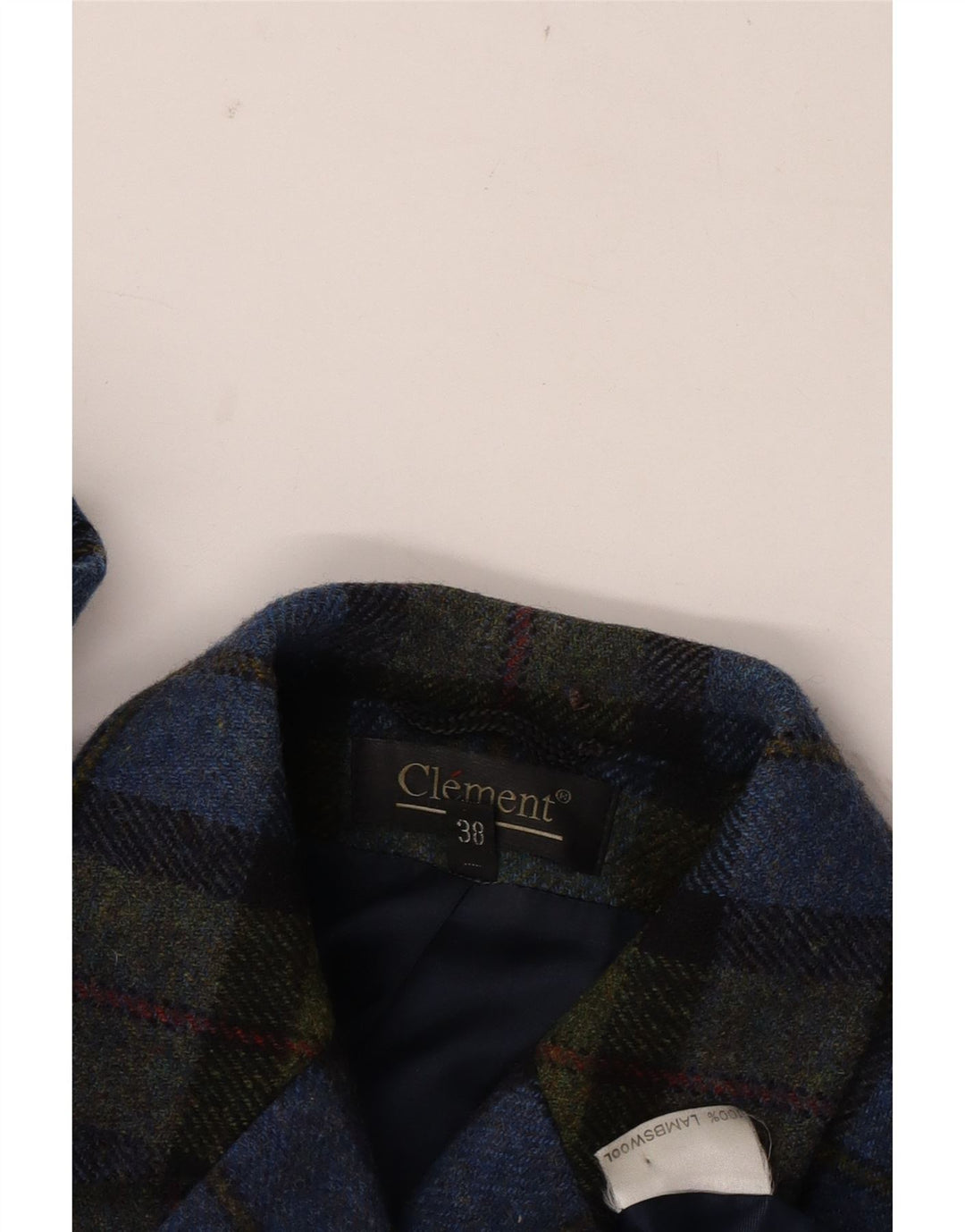 CLEMENT Dame 3-knaps blazerjakke EU 38 Medium Flerfarvet ternet