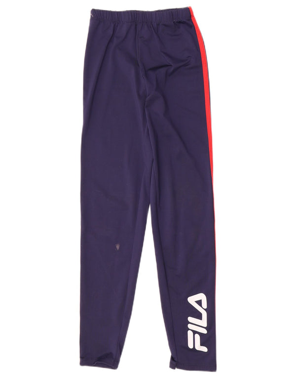 Fila Boys Graphic Tracksuit Bukser 9-10 år Medium Navy Blue Polyester