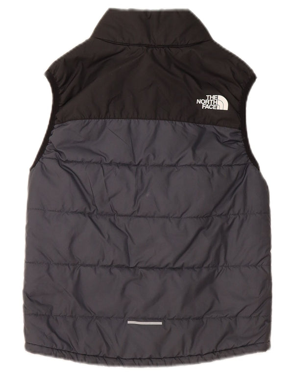 The North Face Boys Polstret Gilet 7-8 Years Small Grey Colourblock Polyester