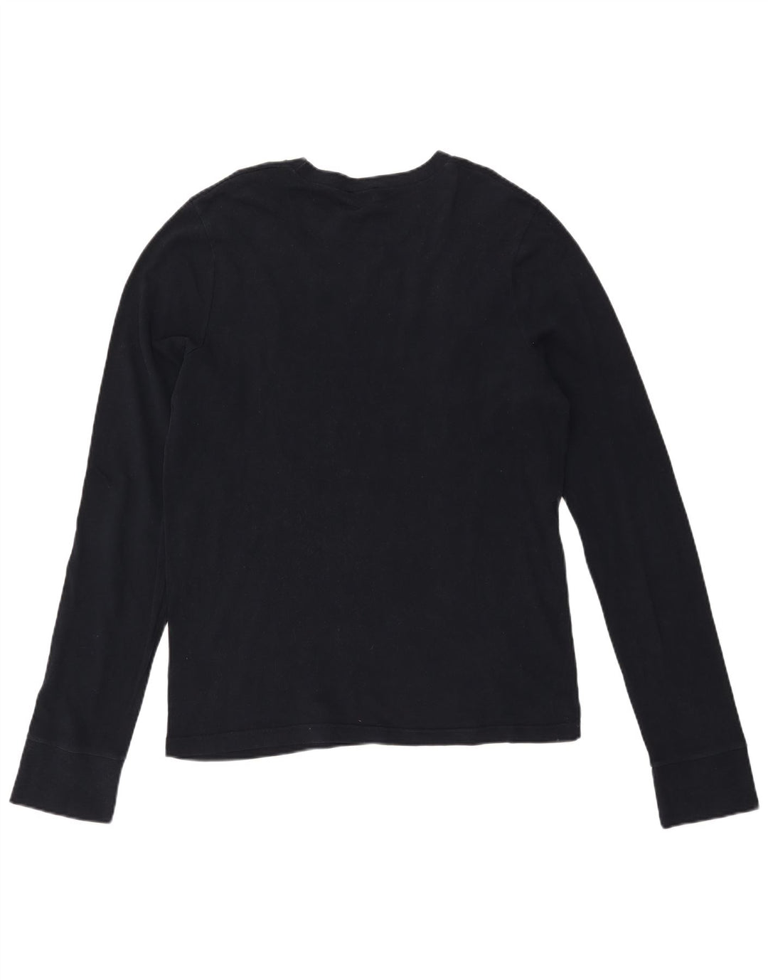 Hollister Herre grafisk top langærmet stor sort bomuld