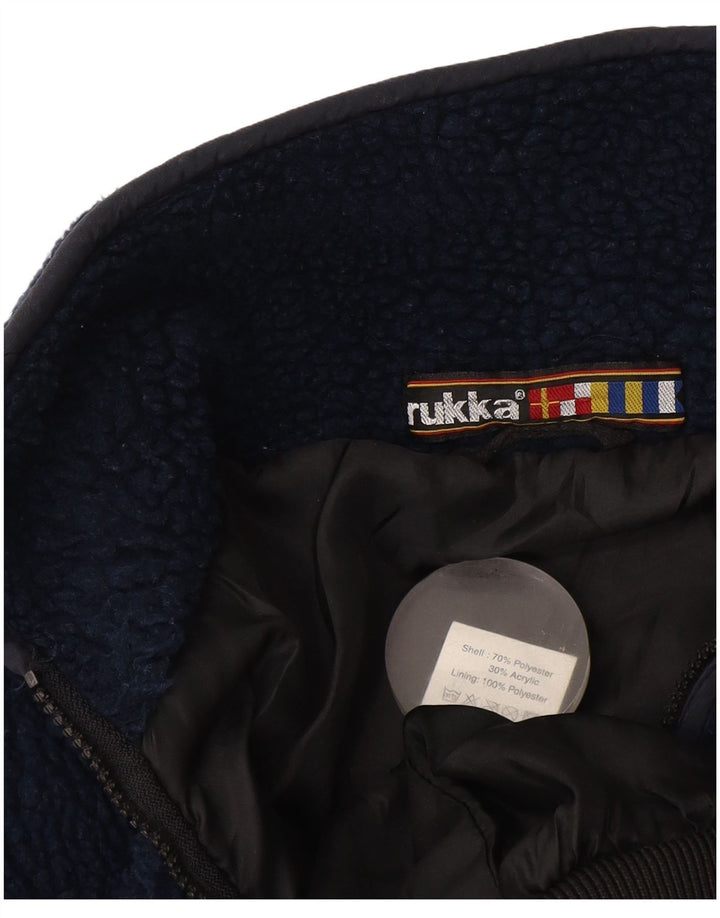 Rukka Herre Fleecejakke UK 42 XL Navy Blue Polyester
