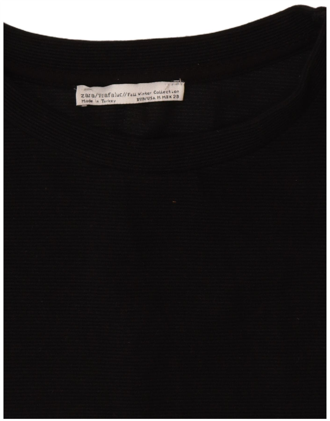 Zara Dame A-Line Kjole UK 14 Medium Sort