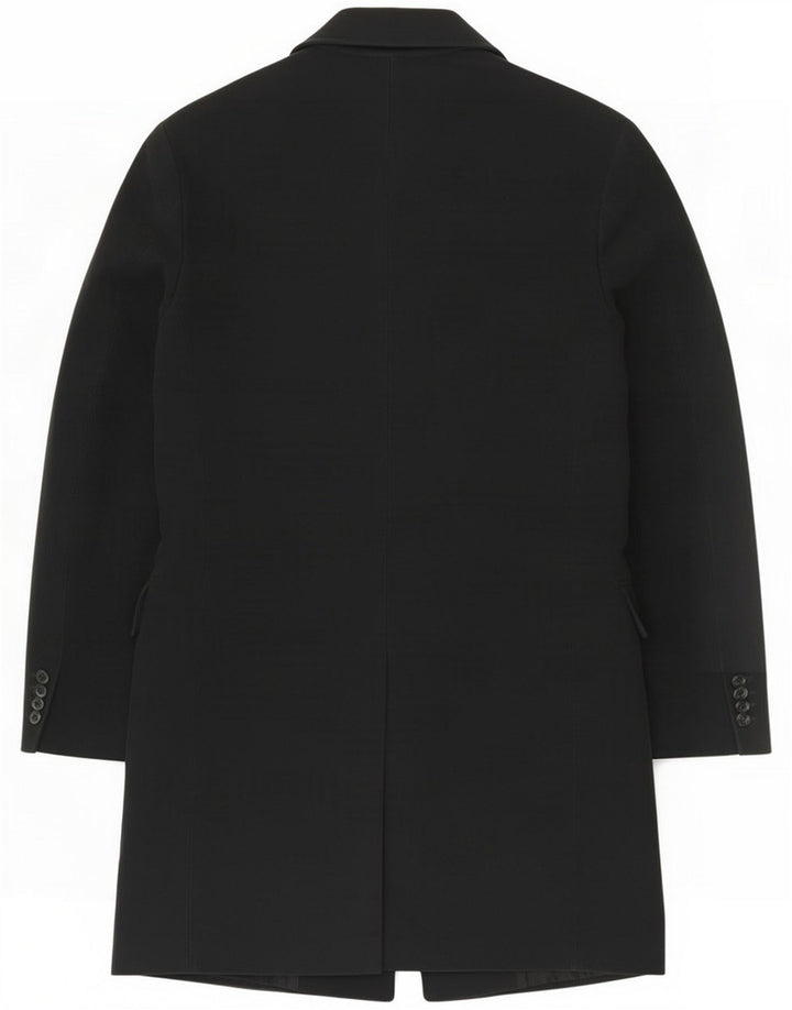 Massimo Dutti Herre Overfrakke EU 48 Medium Sort Bomuld
