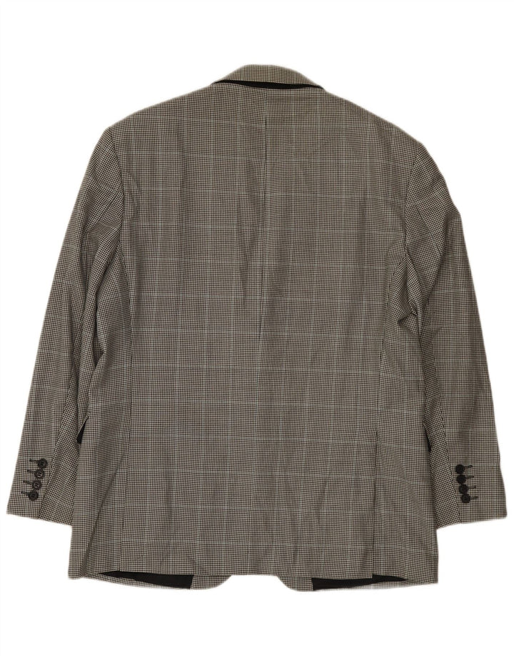 Marks & Spencer Herre 2-knaps blazerjakke UK 42 Large Black Houndstooth