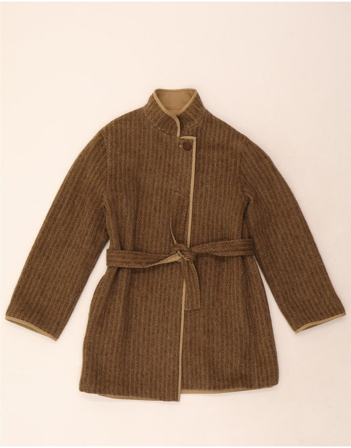 Vintage vendbar overfrakke til kvinder IT 42 Medium Khaki