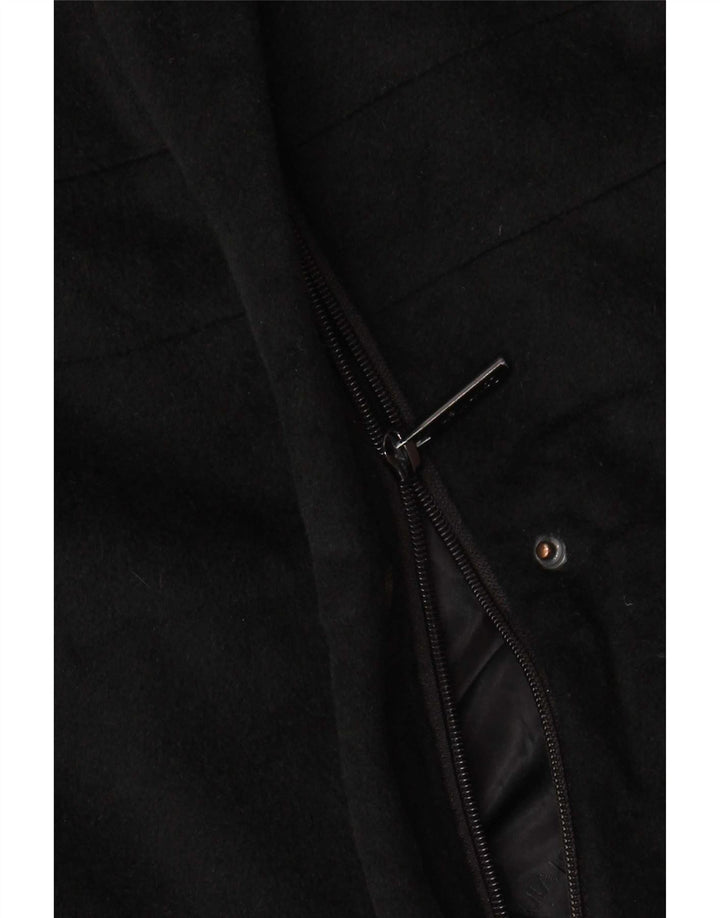 Calvin Klein Dame Overfrakke US 6 Medium Black Angora