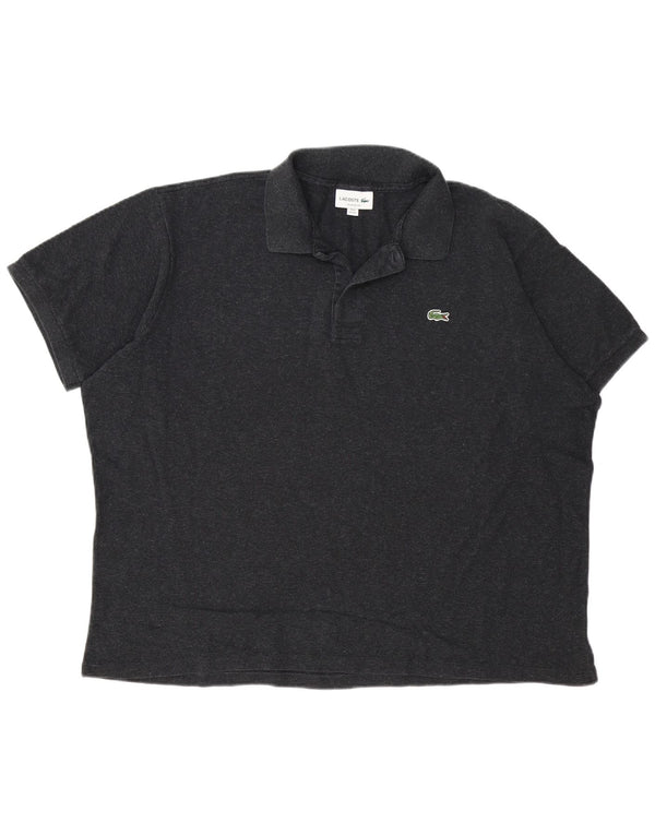 Lacoste Herre Classic Fit Polo Shirt Størrelse 8 3XL Grå Bomuld