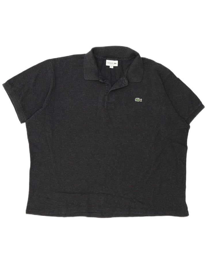 Lacoste Herre Classic Fit Polo Shirt Størrelse 8 3XL Grå Bomuld