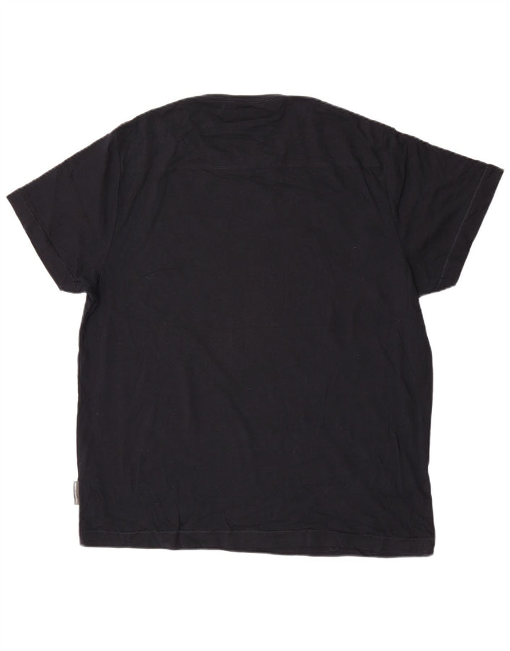 French Connection Herre T-Shirt Top 2XL Sort Bomuld