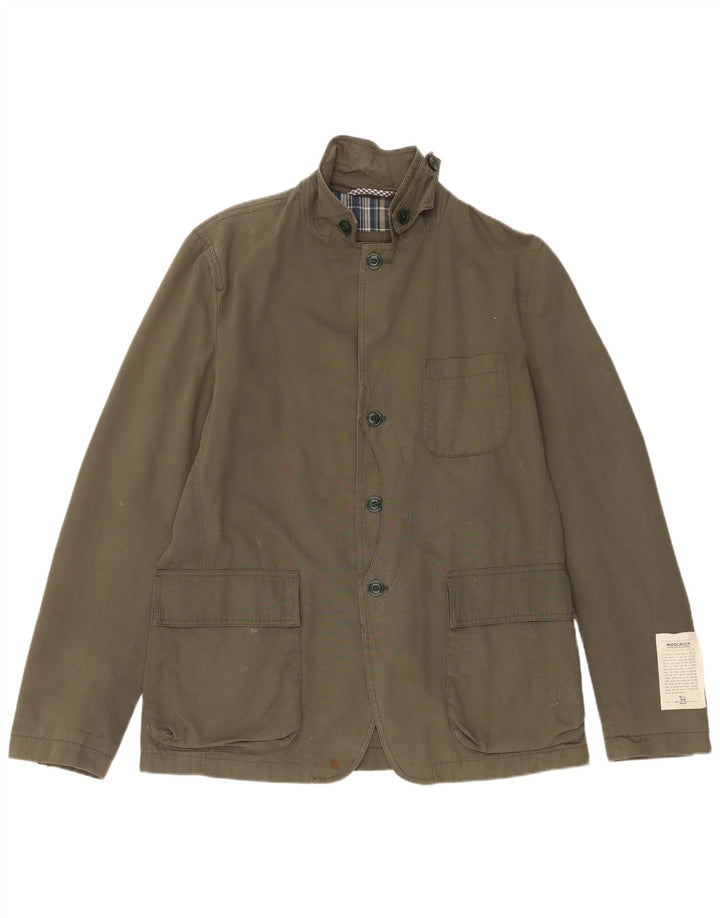 Woolrich Herre Utility Jacket UK 40 Large Green Cotton