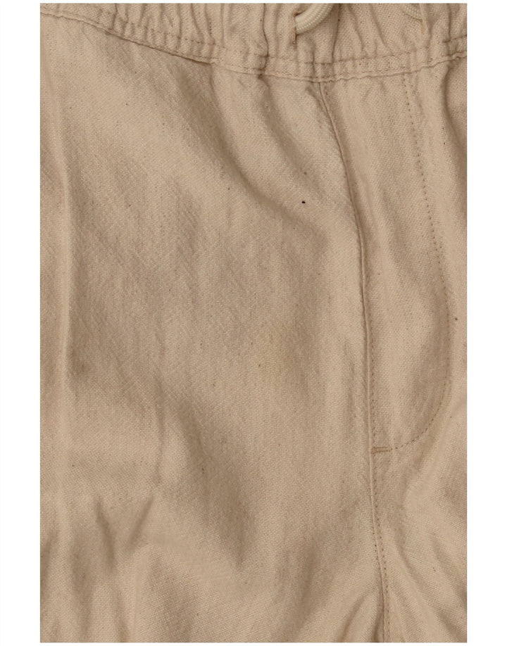 Zara Womens Crop Joggers Cargo Bukser Small W30 L25 Off White