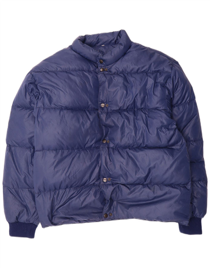 Ball On Herre Polstret Jakke UK 40 Large Navy Blue Polyamide