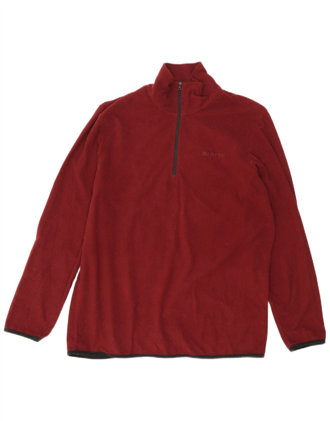 LOTTO Fleecetrøje med lynlås til mænd 2XL Burgundy Polyester