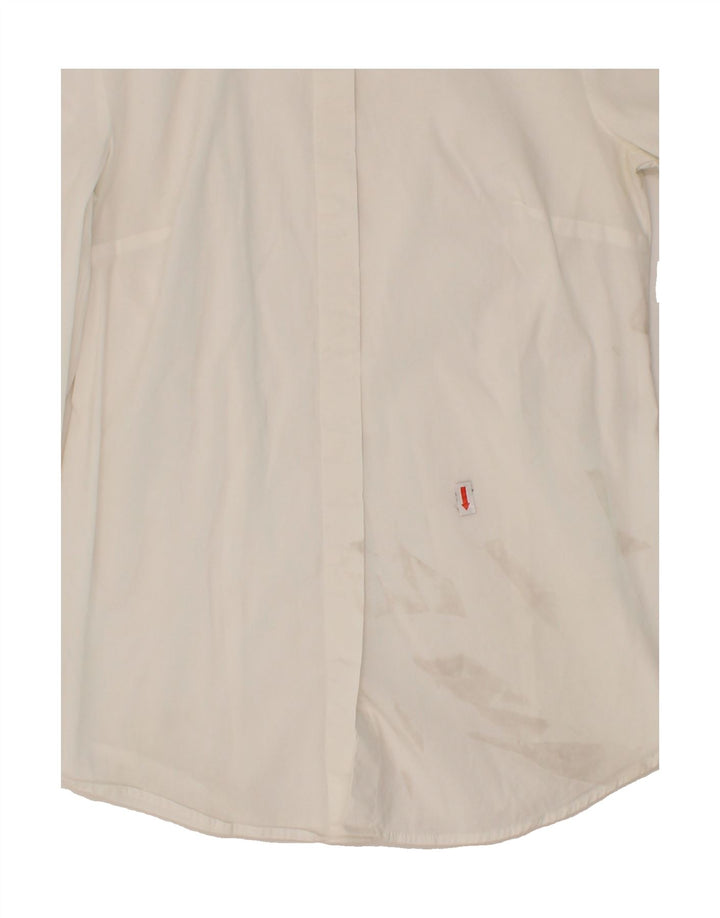 BENETTON Womens Shirt UK 8 Small White Vintage Benetton and Second-Hand Benetton from Messina Hembry 