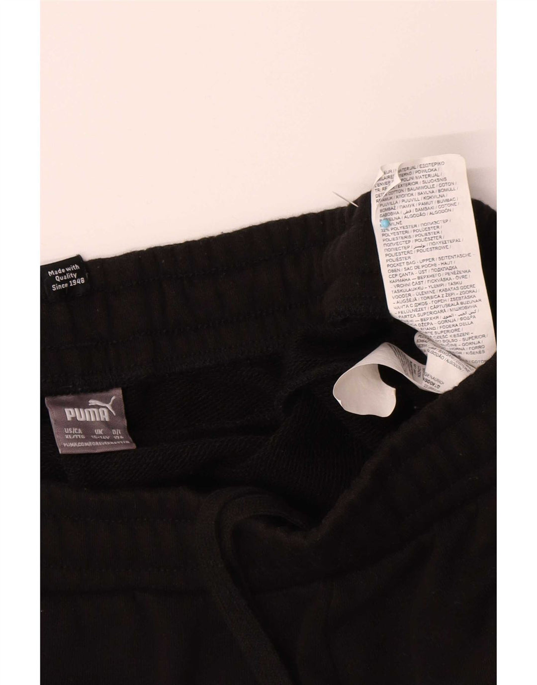 Puma Boys Sports Shorts 15-16 år Sort Bomuld