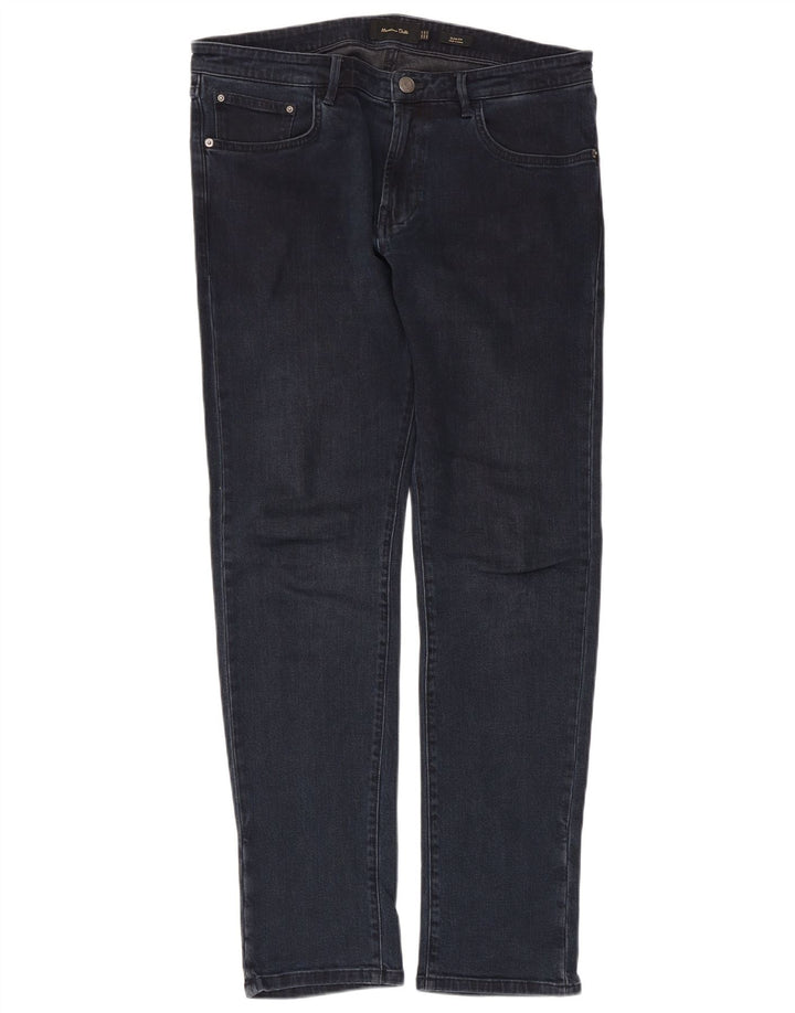 Massimo Dutti Herre Slim Jeans EU 40 Medium W31 L29 Marineblå Bomuld