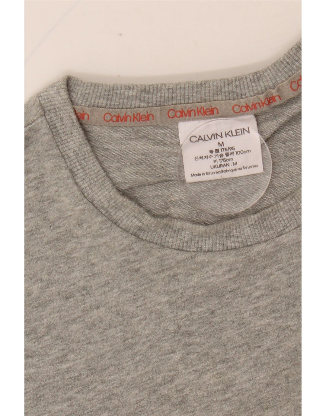CALVIN KLEIN Herre Grafisk Sweatshirt Jumper Medium Grå