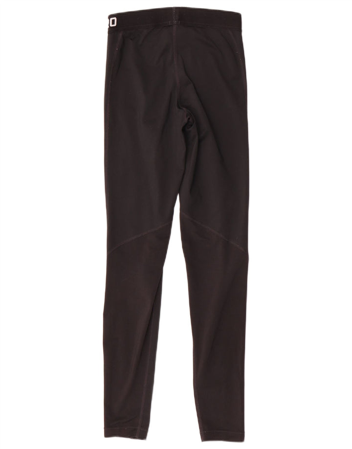 Nike Dame Dri Fit Grafiske Leggings UK 6 XS Sort Polyester