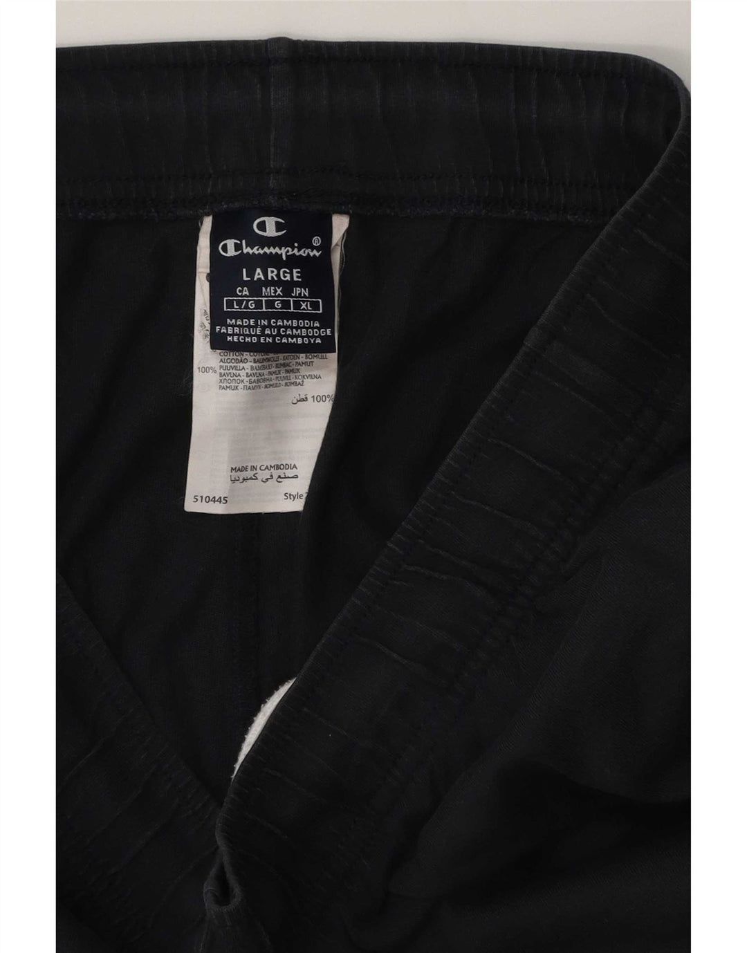 Champion Herre sportsshorts store sorte bomuld