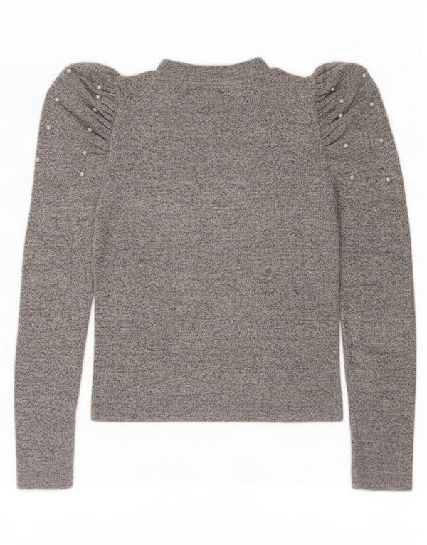 Zara Dametop Langærmet UK 12 Medium Grey Flecked