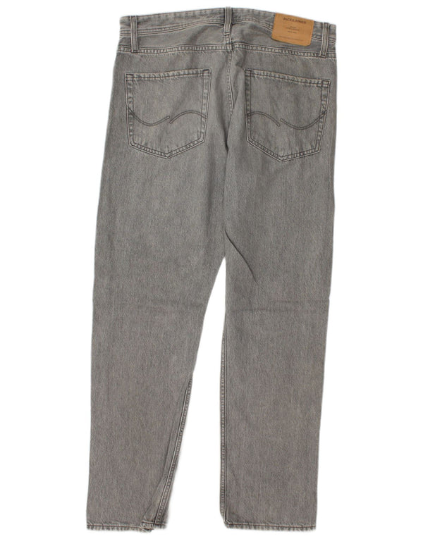 Jack & Jones Herre GLENN Slim Jeans W32 L32 Grå Bomuld