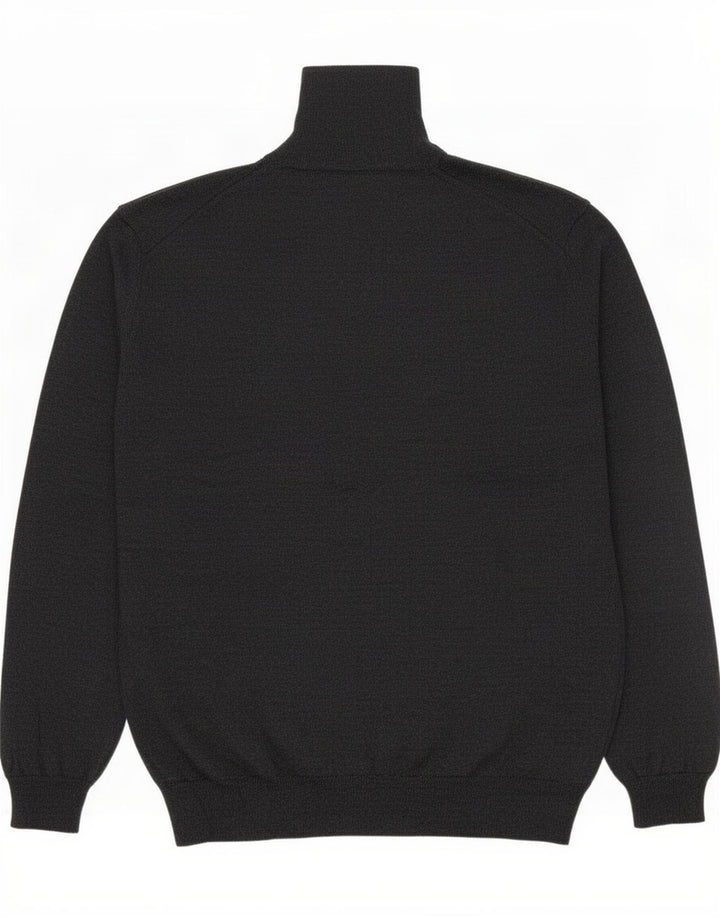 Marks & Spencer Herre Roll Neck Jumper Sweater XL Grå Akryl
