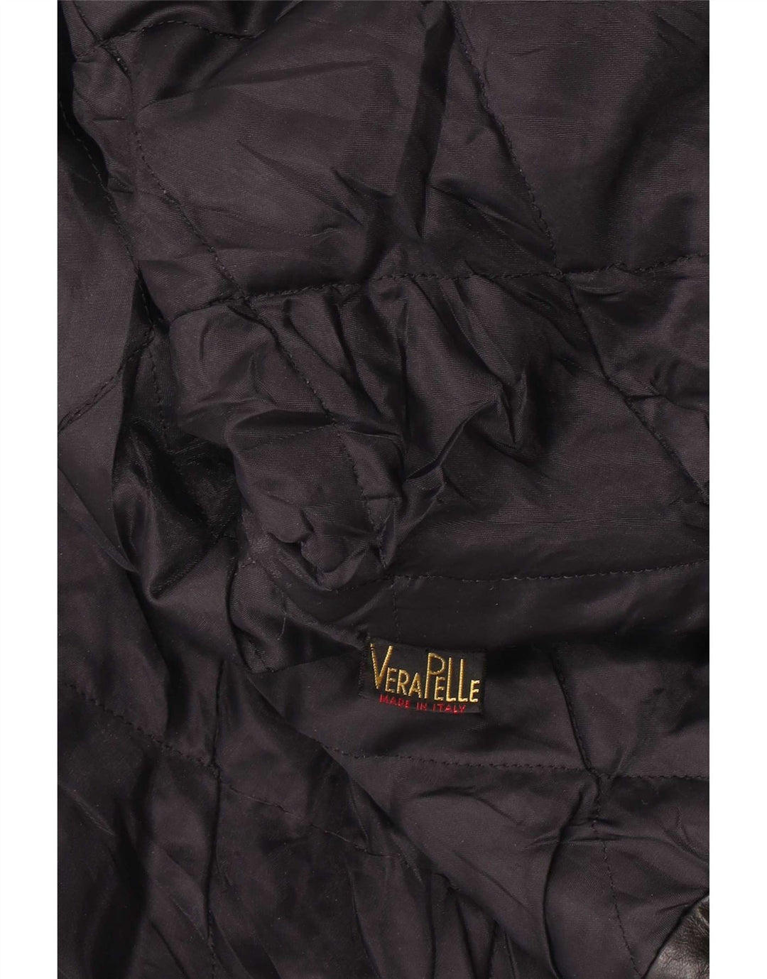 Vintage læderjakke til kvinder UK 14 Large Black