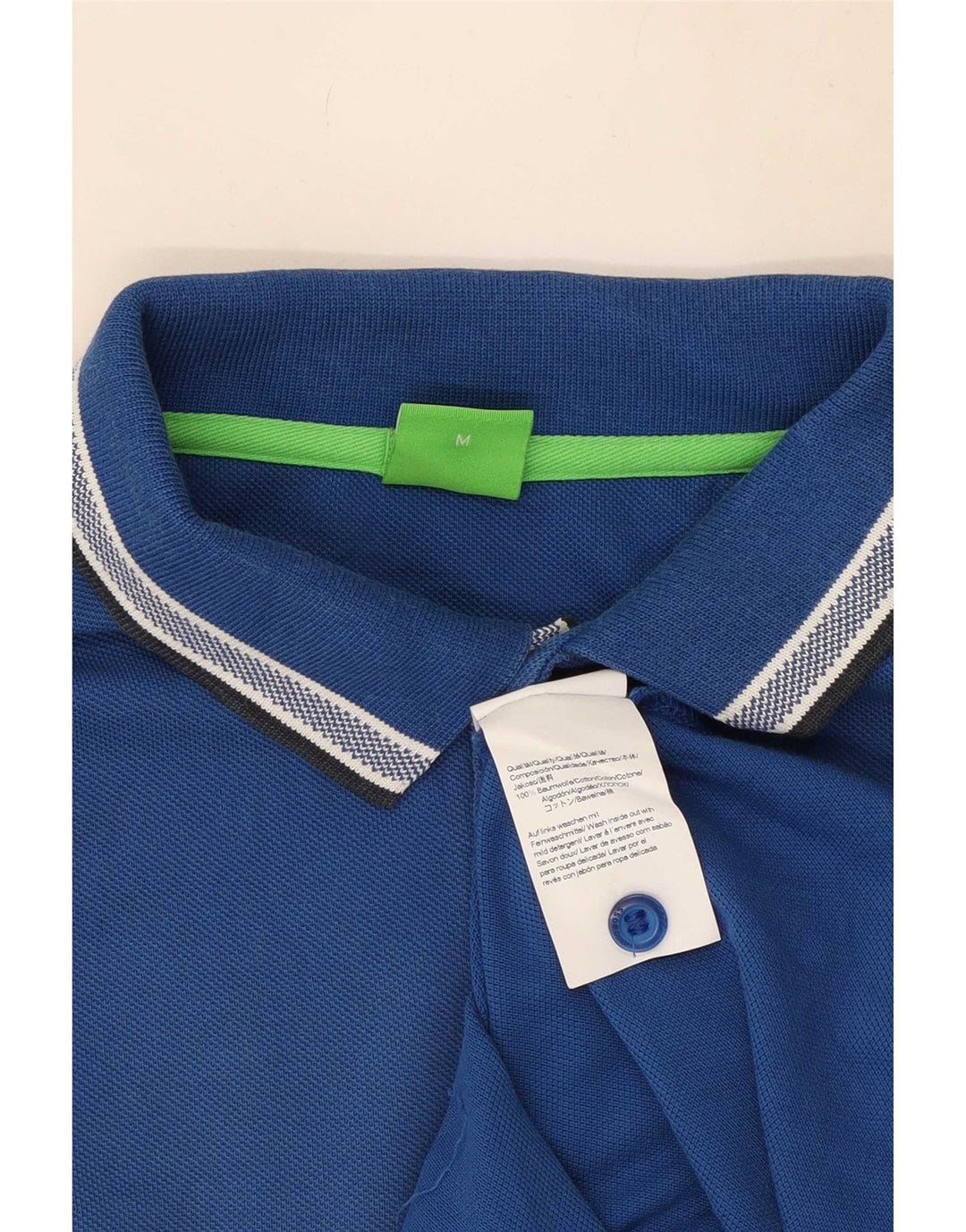 Hugo Boss Herre Regular Fit Polo Shirt Medium Blue Bomuld