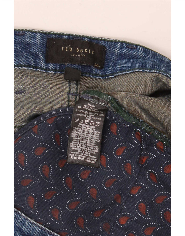 Ted Baker Straight Jeans til mænd W36 L34 blå bomuld