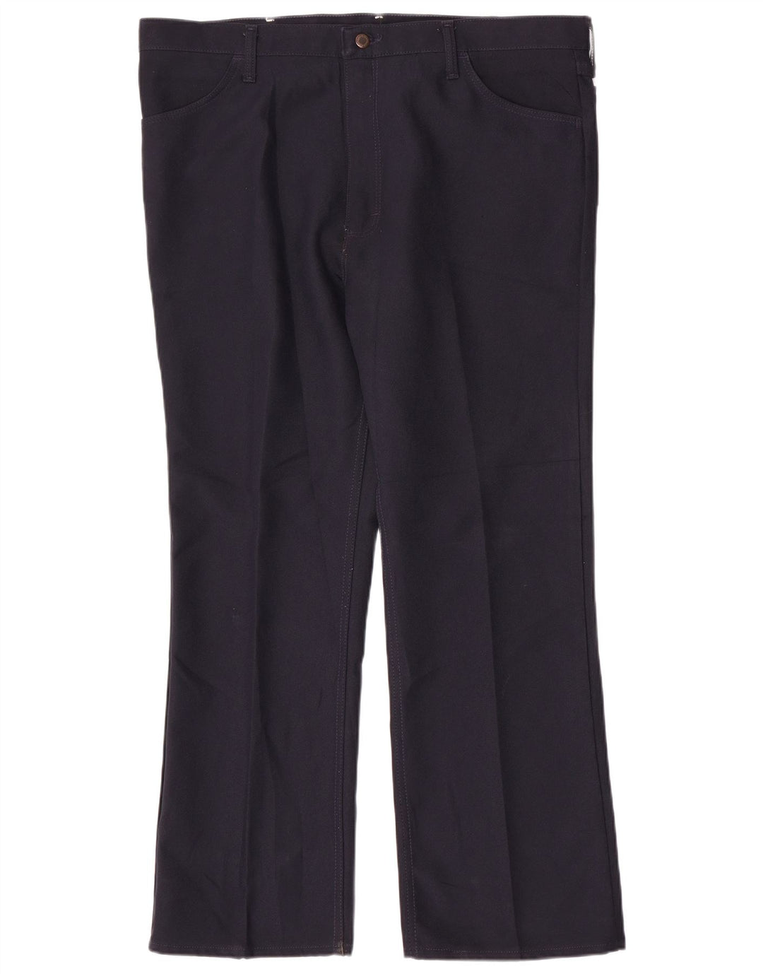 WRANGLER Straight Casual bukser til mænd W42 L30 Marineblå polyester