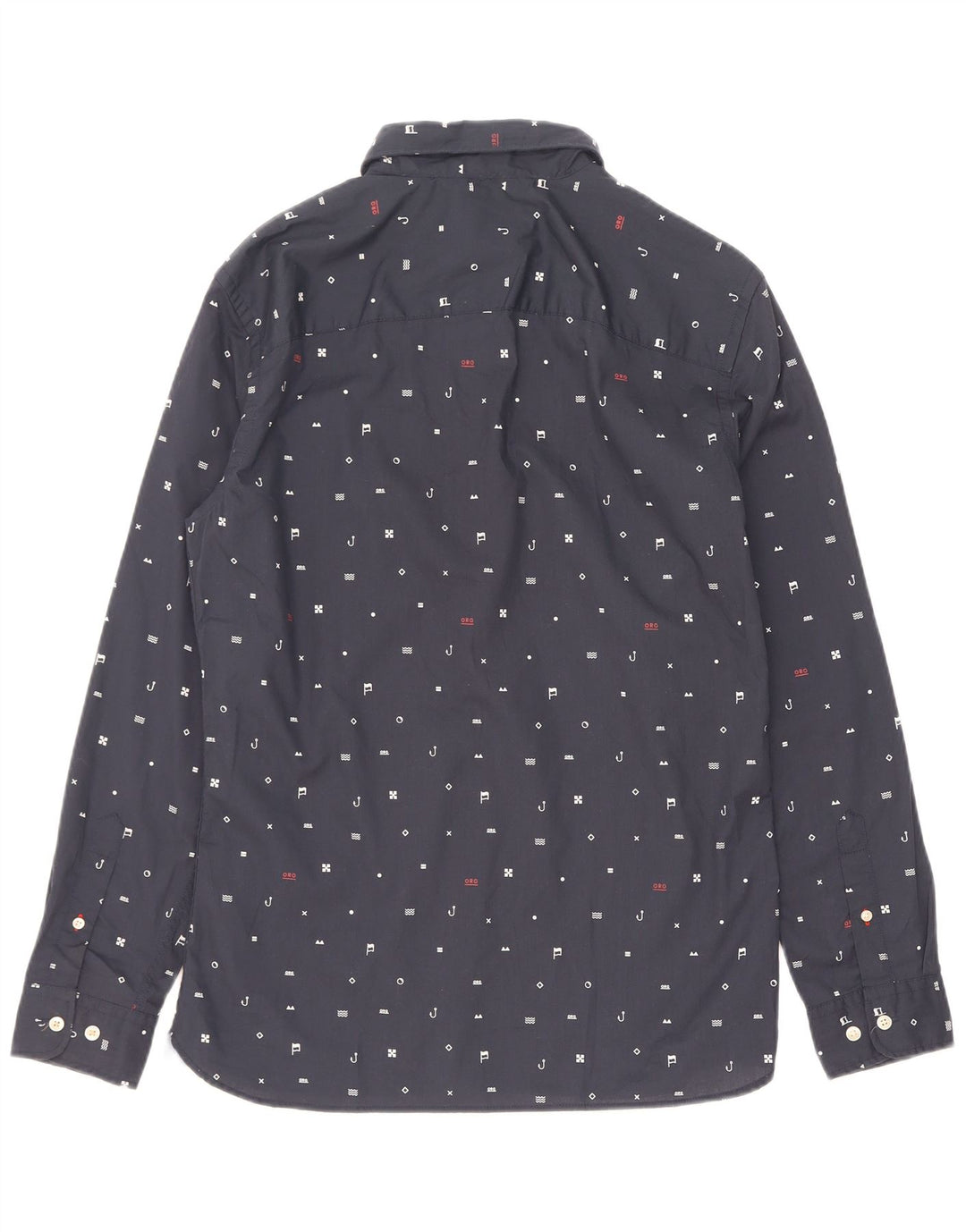 Jack & Jones Herre abstrakt mønster skjorte medium marineblå polyester
