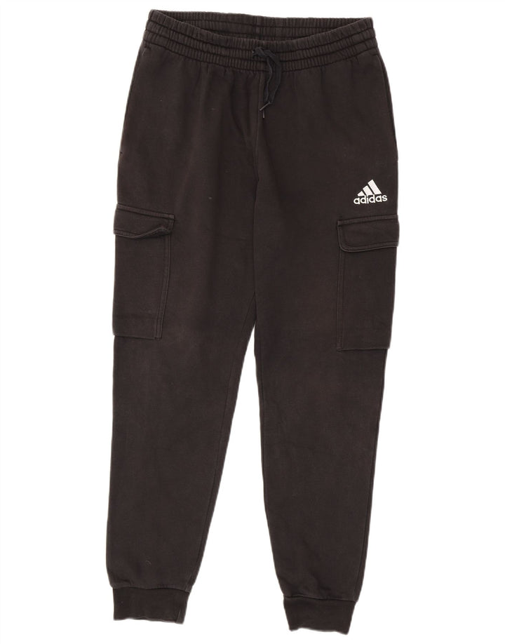 Adidas Herre Cargo Træningsdragt Bukser Joggers Medium Sort Bomuld