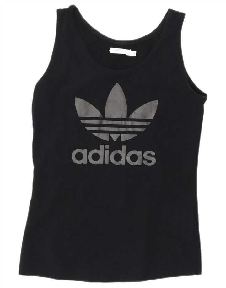 ADIDAS Grafisk T-shirt top til kvinder IT 40 Lille Sort
