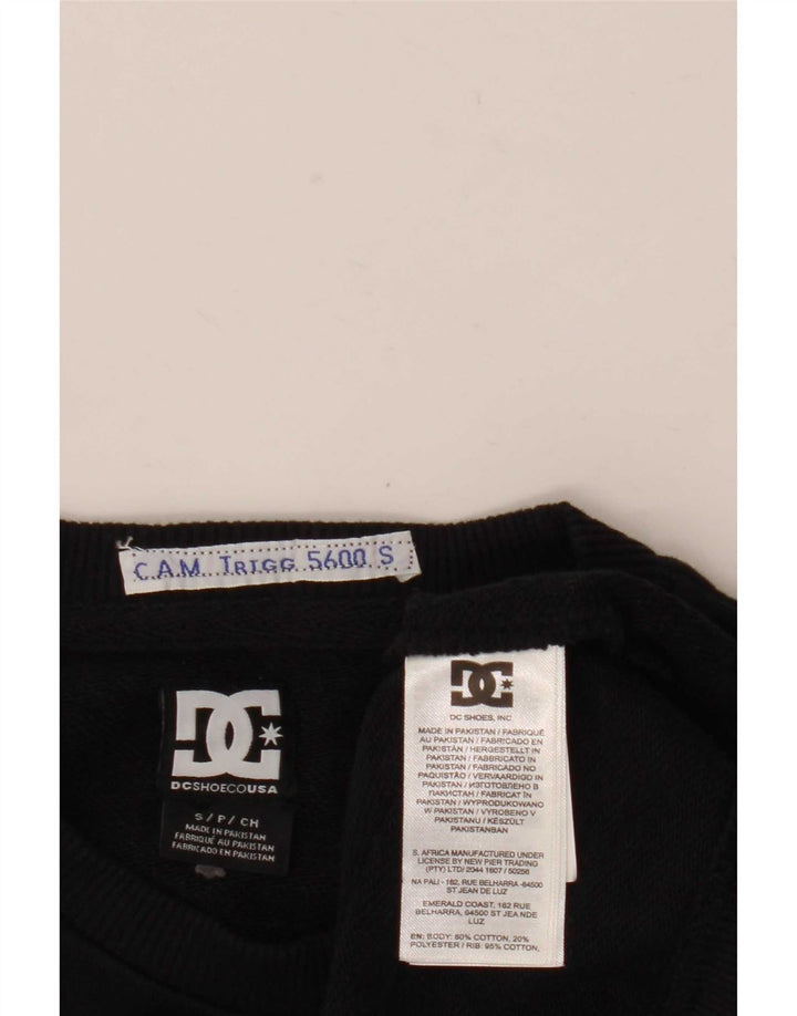 DC Herre grafisk sweatshirt jumper lille sort bomuld