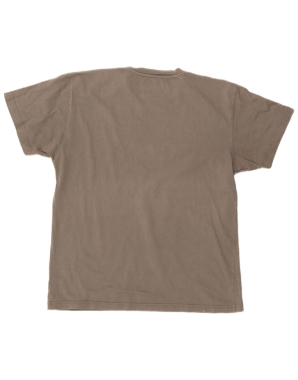 Champion Herre Grafisk T-Shirt Top XL Grå Bomuld