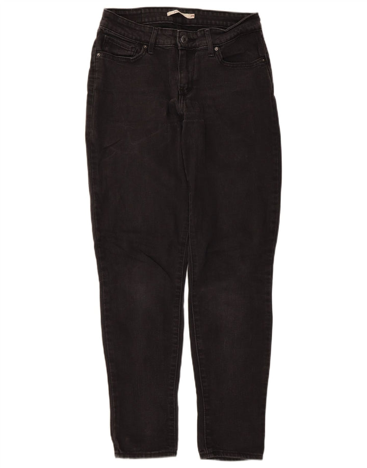 Levi's Dame 711 Skinny Jeans W29 L32 Sort Bomuld