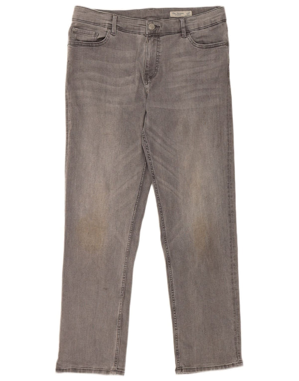 Marks & Spencer Dame The Sienna Straight Jeans UK 14 Medium W32 L28 Grå